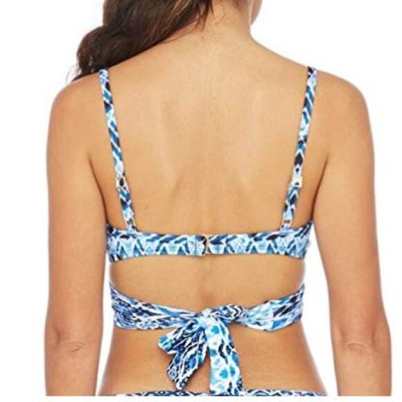La Blanca Women's Wrap Underwire Push Up Bikini Swimsuit Top, Blue/Oasis… - Picture 4 of 9